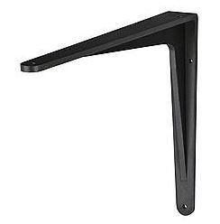 Plankdrager Herakles aluminium zwart gemoffeld 290x240 mm, Doe-het-zelf en Bouw, Hang- en Sluitwerk, Klink of Kruk, Nieuw, Overige materialen