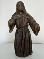 sculptuur, Vrouwelijke heilige - 17e eeuw. - 36 cm - Hout