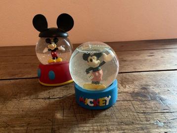 Mickey Mouse - 2 Snowglobe - disney, Verzamelen, Disney, Nieuw