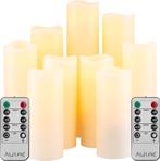 2dekans | Aurae LED Kaarsen Set van 9 – Ivoor – Echte Wax –, Ophalen of Verzenden, Nieuw