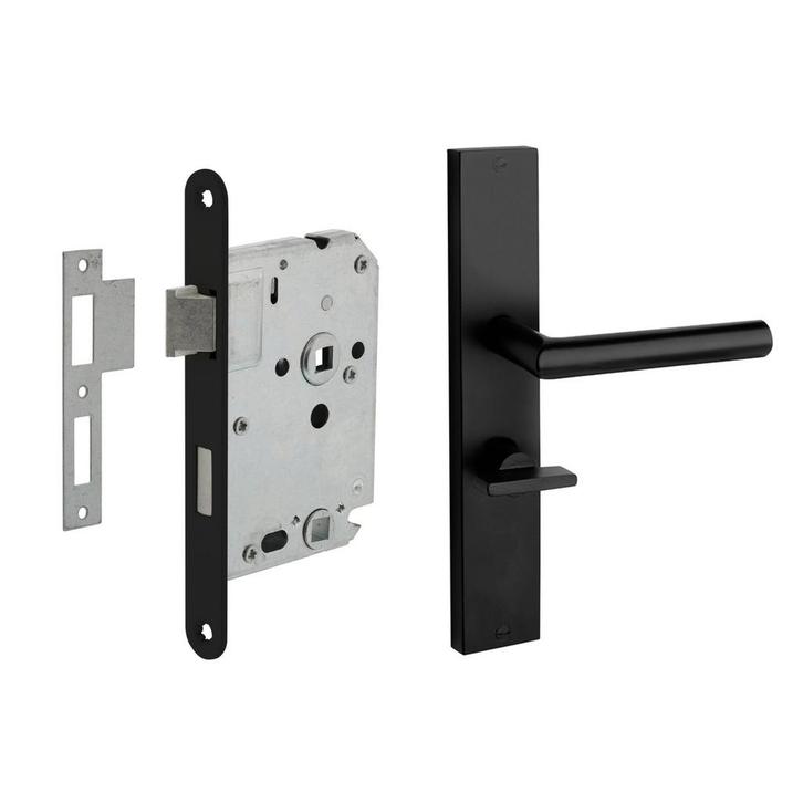 Deurbeslag set geveerd met WC-sluiting en deurklink Ferro..., Doe-het-zelf en Bouw, Hang- en Sluitwerk, Klink of Kruk, Nieuw, IJzer