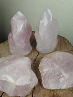 Prachtige Rozenkwarts edelsteen vlammen & sculpturen -, Verzamelen