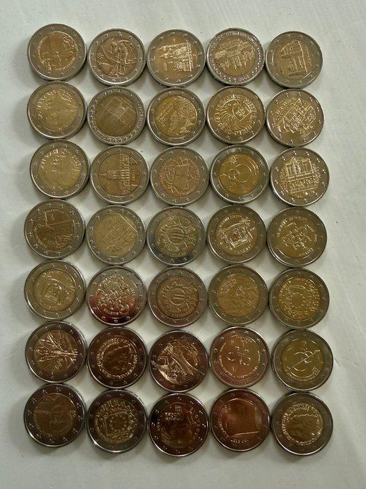 Europa. 2 Euro 2007/2025 (35 stuks) (Zonder minimumprijs), Postzegels en Munten, Munten | Europa | Euromunten