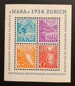 Zwitserland 1934 - NABA twee tentoonstellingsblokken, 1
