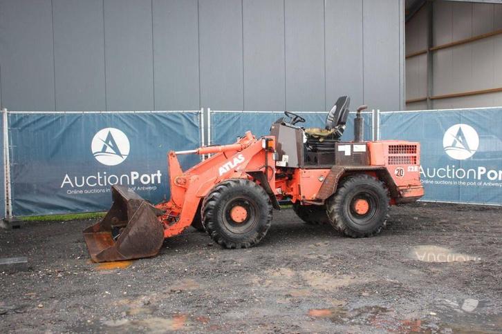 Veiling: Wiellader Atlas 52E Diesel 43kW 1998, Zakelijke goederen, Machines en Bouw | Kranen en Graafmachines, Ophalen