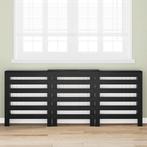 vidaXL Radiator Cover Zwart Eiken 205 x 21,5 x 83,5 cm, Bricolage & Construction, Chauffage & Radiateurs, Verzenden