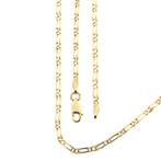 Gouden marine schakel ketting | 43,5 cm (marine ketting), Handtassen en Accessoires, Kettingen, Ophalen of Verzenden, Gebruikt
