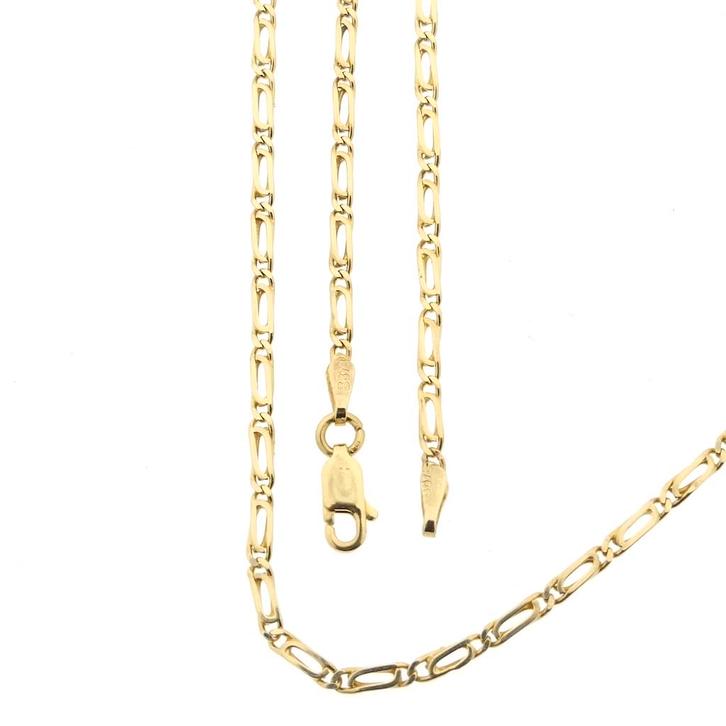 Gouden marine schakel ketting | 43,5 cm (marine ketting), Handtassen en Accessoires, Kettingen, Overige kleuren, Gebruikt, Goud