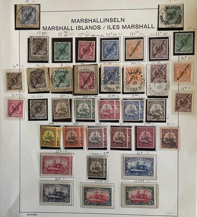 Duitse Koloniën - Marshall eilanden 1899/1916 - Zeer goede, Postzegels en Munten, Postzegels | Europa | Duitsland