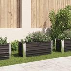vidaXL Plantenbak verhoogd 100x40x45 cm gegalvaniseerd staal, Tuin en Terras, Verzenden, Nieuw