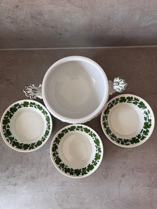 Meissen - Soeppan (4) - Porselein - & kommen, Antiquités & Art, Antiquités | Verre & Cristal