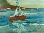 Luciano-Gaston Faraoni (1928-2020) - Bord de mer sur la côte, Antiek en Kunst, Kunst | Schilderijen | Modern