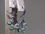 Smaragd Oorbellen - Hoogte: 36 mm - Breedte: 15 mm- 5.2 g -