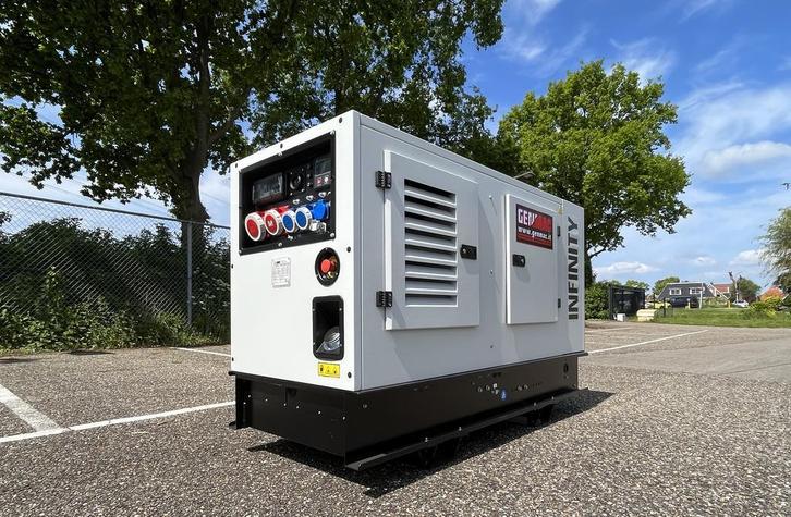 Aggregaat 18 kVA STAGE 5 Yanmar Diesel 400V/230V 1500 toeren, Bricolage & Construction, Générateurs, Envoi