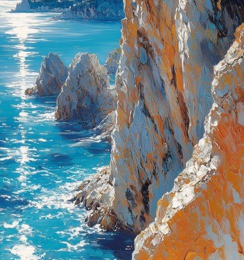 Irina Collins - Mediterranean Echo, Antiek en Kunst, Kunst | Schilderijen | Modern