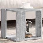 vidaXL Salontafel 32x32x30 cm bewerkt hout grijs sonoma, Huis en Inrichting, Verzenden, Nieuw