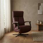 Leren elektrisch relaxfauteuil Pure - Toledo Bordeaux, Ophalen of Verzenden