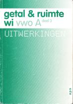 Getal en Ruimte A VWO deel 3 Uitwerkingen, Boeken, Verzenden, Nieuw