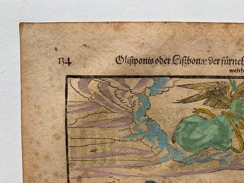 Portugal - Lissabon; Sebastian Münster - Olisiponis of, Boeken, Atlassen en Landkaarten