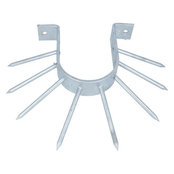 Anti klimbeugel halfrond verzinkt, Doe-het-zelf en Bouw, Hang- en Sluitwerk, Klink of Kruk, Nieuw, Overige materialen