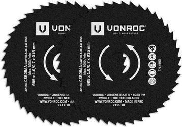 VONROC HSS zaagbladen voor mini cirkel- en invalzagen – beschikbaar voor biedingen