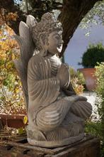 Statua di Buddha in Pietra Naturale – Scultura Balinese con