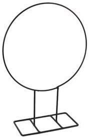 Metalen frame Ring Hola Zwart H40xD28 cm op voet, Maison & Meubles, Accessoires pour la Maison | Plantes & Fleurs artificielles