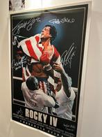 Rocky IV - Signed by 6 - Sylvester Stallone, Dolph Lundgren,, Verzamelen, Nieuw