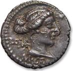 Romeinse Republiek. M. Porcius Cato, 89 v.Chr.. Denarius, Postzegels en Munten