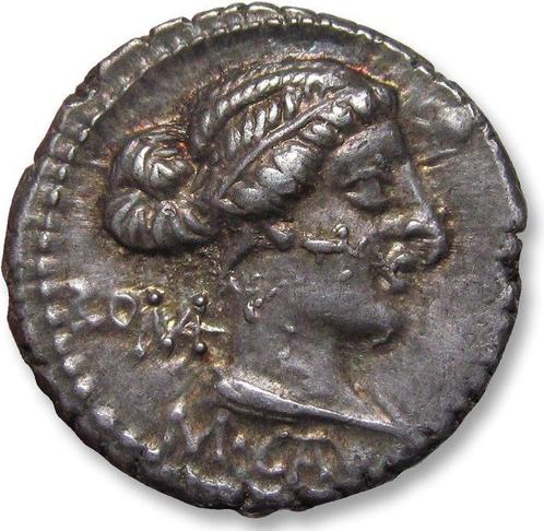 Romeinse Republiek. M. Porcius Cato, 89 v.Chr.. Denarius, Postzegels en Munten, Munten | Europa | Niet-Euromunten