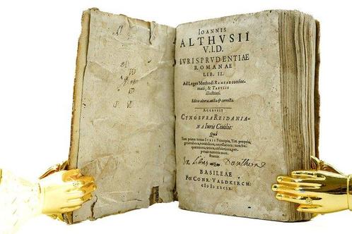 Joannis Althusii - Jurisprudentiae Romanae Lib. II. - 1689, Antiek en Kunst, Antiek | Boeken en Manuscripten