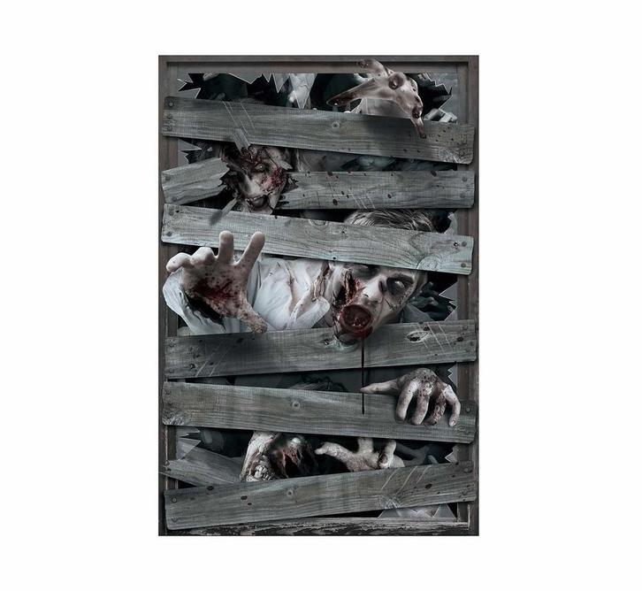 Halloween Raamdecoratie Zombies, Hobby en Vrije tijd, Feestartikelen, Nieuw, Verzenden