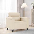 vidaXL Fauteuil 60 cm microvezelstof beige, Huis en Inrichting, Zetels | Zetels, Verzenden, Nieuw