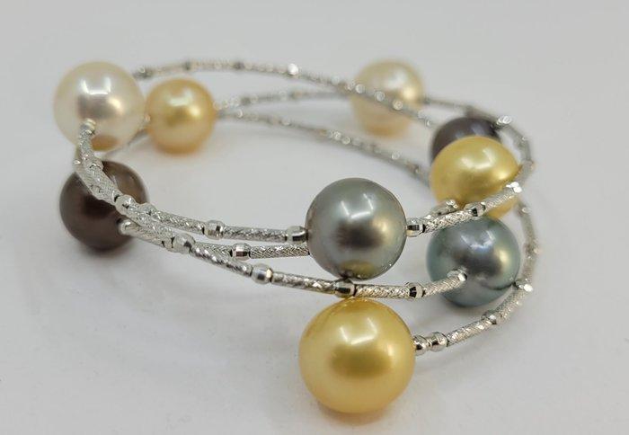 Armband Platina, Golden South Sea en Cocolate Green Tahiti, Handtassen en Accessoires, Armbanden