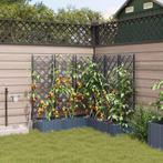 vidaXL Tuin Plantpot 5 pcs Grijs 120 x 120 x 126 cm, Tuin en Terras, Verzenden, Nieuw