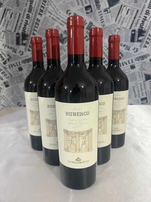 2021 Lungarotti - Rubesco - Torgiano Rosso - Umbrië DOCG - 6, Verzamelen, Wijnen