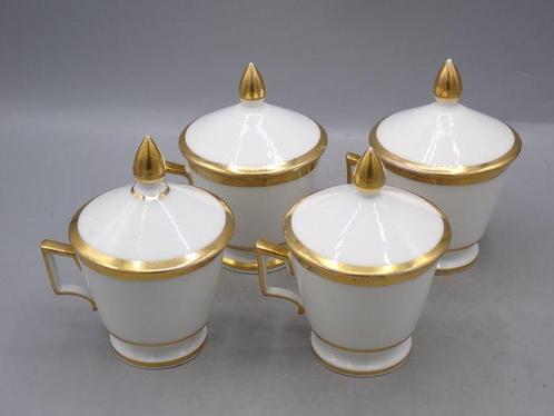 Vieux Paris - Bol à crème (4) - Porcelaine, Antiek en Kunst, Antiek | Glaswerk en Kristal