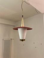 Lampe à suspendre - Laiton, Verre, Acier, Antiquités & Art