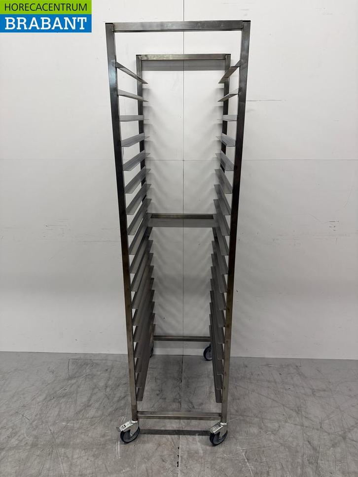 RVS Hupfer Verrijdbare Regaalwagen 18 x 60/40 cm Horeca, Zakelijke goederen, Horeca | Meubilair en Inrichting, Ophalen of Verzenden