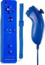 Wii Controller / Remote Motion Plus Blauw + Nunchuk Blauw..., Ophalen of Verzenden