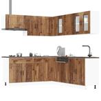 vidaXL 11-delige Keukenkastenset Kalmar bewerkt hout oud, Huis en Inrichting, Verzenden, Nieuw