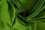 15 meter satijn stof - Mosgroen - 100% polyester, Hobby en Vrije tijd, Stoffen en Lappen, 200 cm of meer, Nieuw, Groen, Satijn of Zijde
