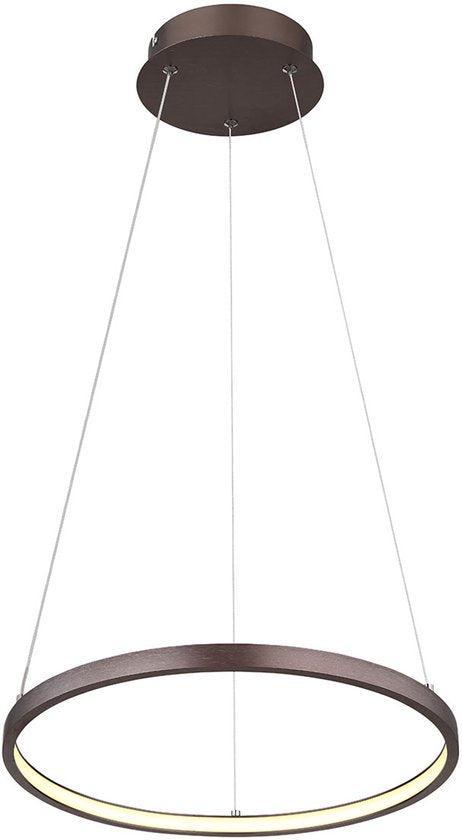2dekans | Globo - hanglamp - Ralph - bruin - metaal - Ø 39cm, Maison & Meubles, Lampes | Suspensions, Enlèvement ou Envoi
