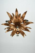 Plafondlamp - Gilded Leaves Decoration with Four Spots -