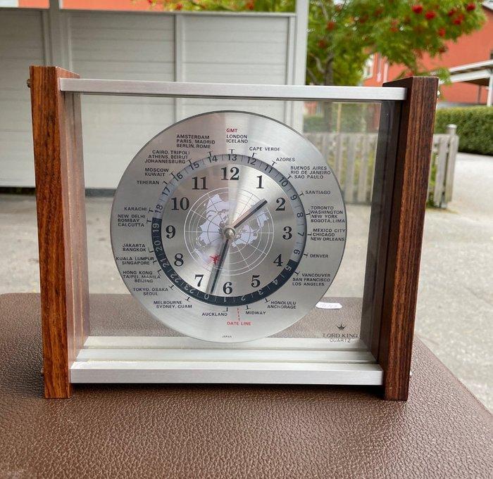 Bureauklok Compendium - Lord King Quartz. - Vintage -, Antiek en Kunst, Antiek | Klokken