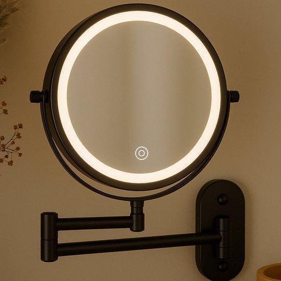 2dekans | Nolt Make Up Spiegel met LED Verlichting - 1X/10X, Huis en Inrichting, Woonaccessoires | Spiegels, Ophalen of Verzenden