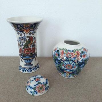Tichelaar, Makkum - Vase (2) - Faïence - dans une pot à