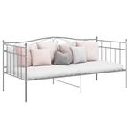 vidaXL Slaapbank metaal grijs 90x200 cm, Verzenden, Nieuw