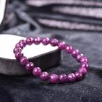 Pas de prix de réserve - Certifié ALGT - Bracelet en rubis