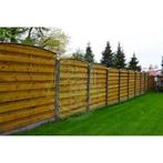 Ecran de jardin en bois avec curve  b180xh180 cm  ( + rail, Jardin & Terrasse, Clôtures de jardin